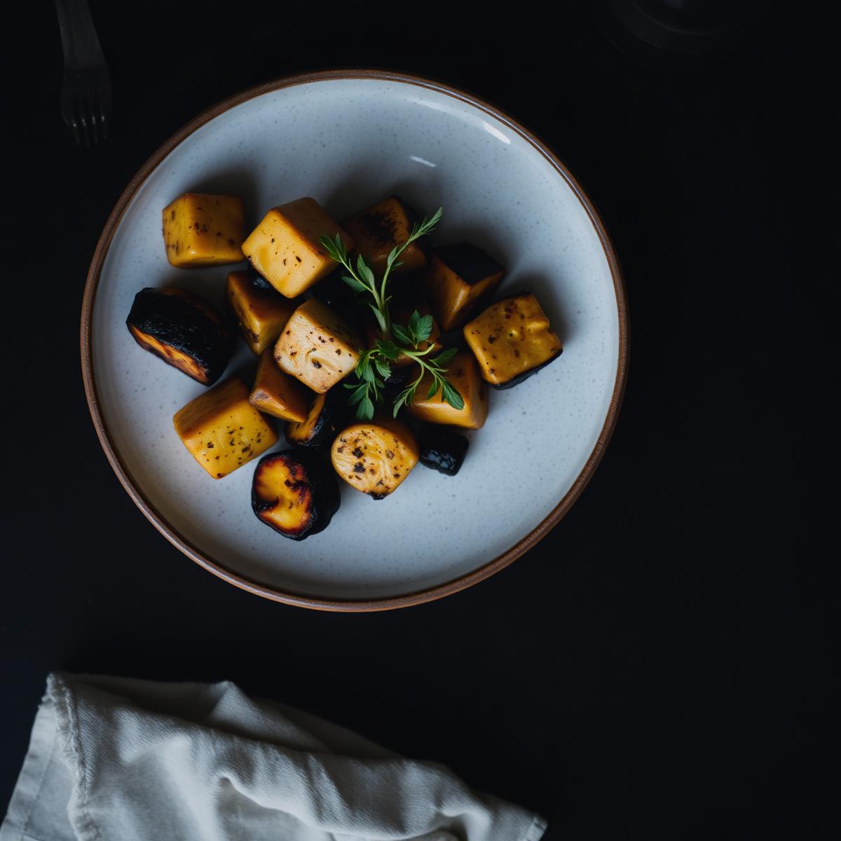 Ember-roasted seasonal vegetables
