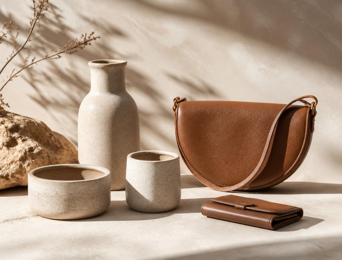 Ceramic and leather goods